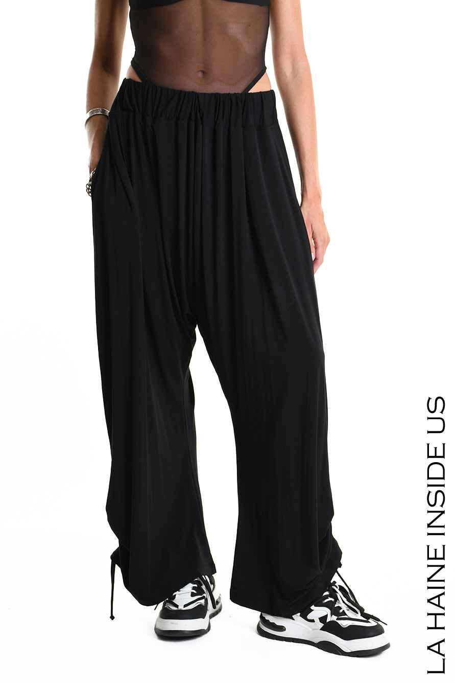 4M W5270 TROUSER Over Jersey Bamboo Black