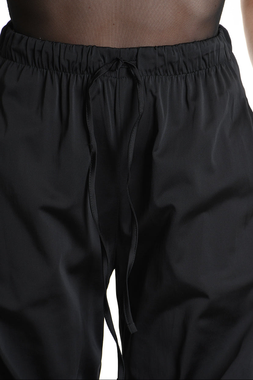 4R W5158 TROUSER Wide Fit Satin Black WOMAN LA HAINE INSIDE US