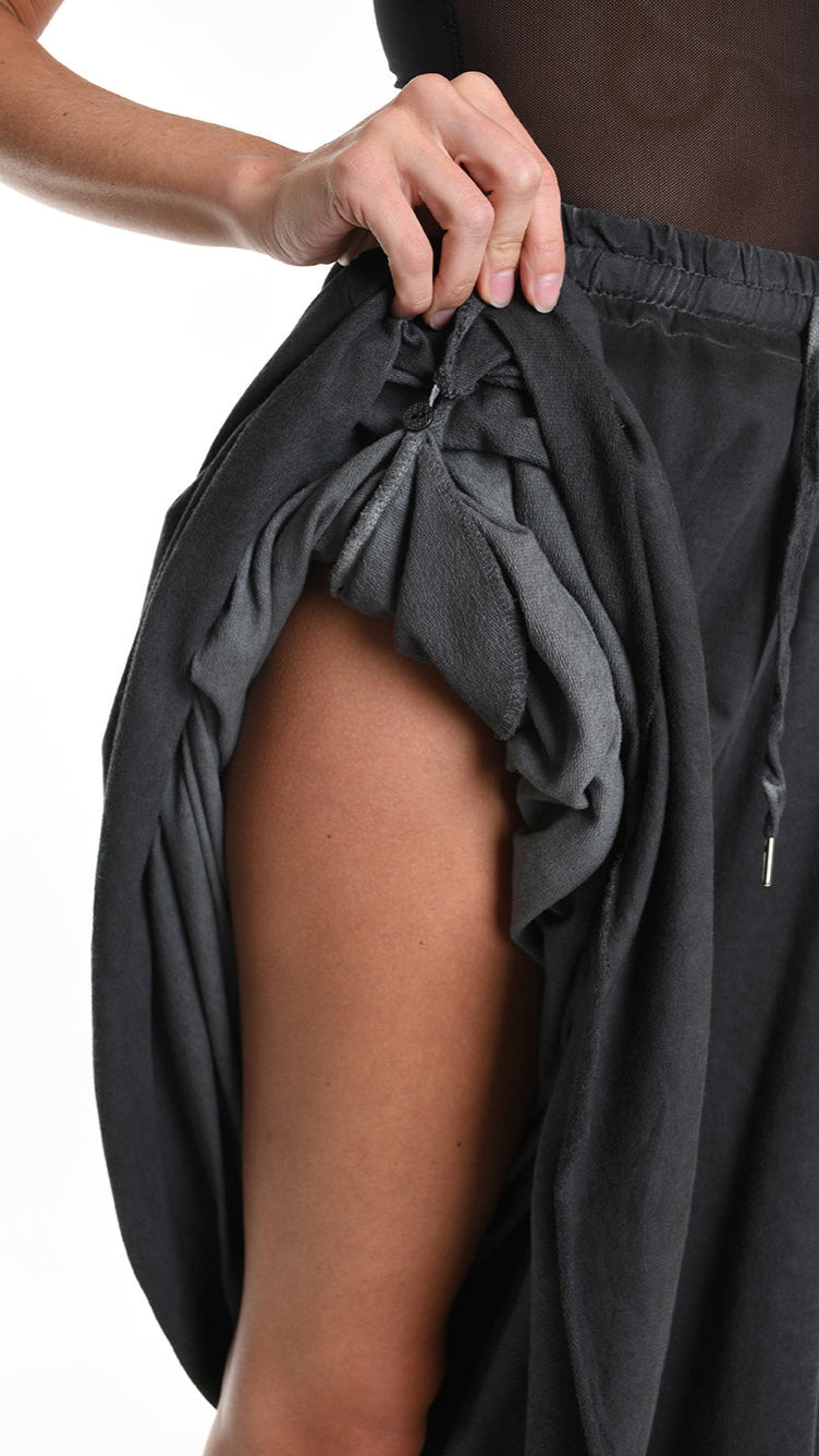 A34V W508125 TROUSER Wide Fleece Stretch Dyed Cold Grey