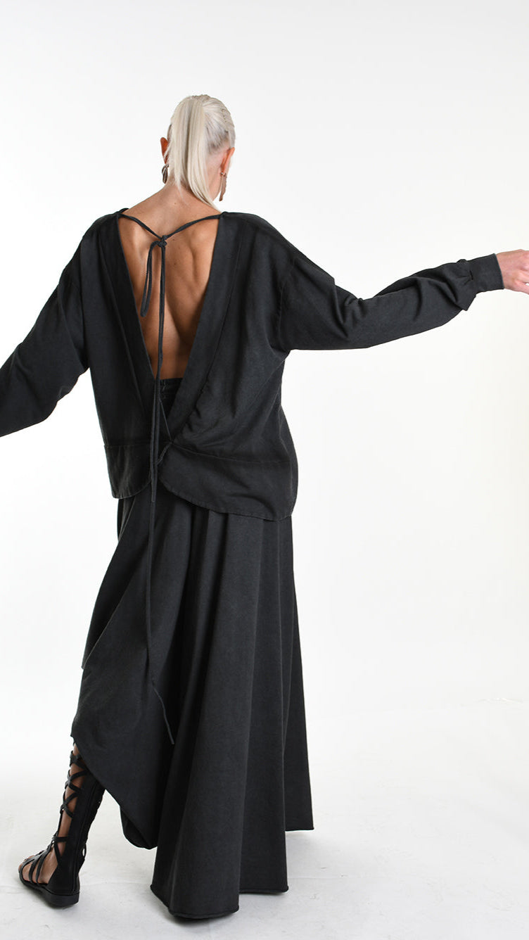 A34V W508225 FLEECE Over Stretch Dyed Cold Grey