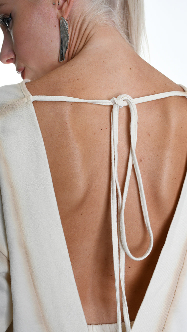 A34V W508225 FLEECE Over Stretch Dyed Cold Sand