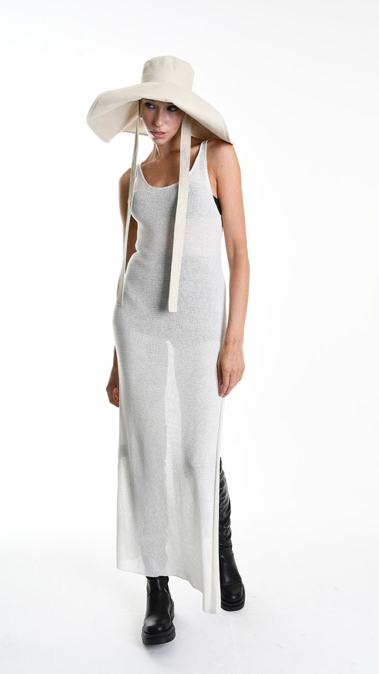 A34Y W510625 HAT Linen Cotton & Lined Ecru