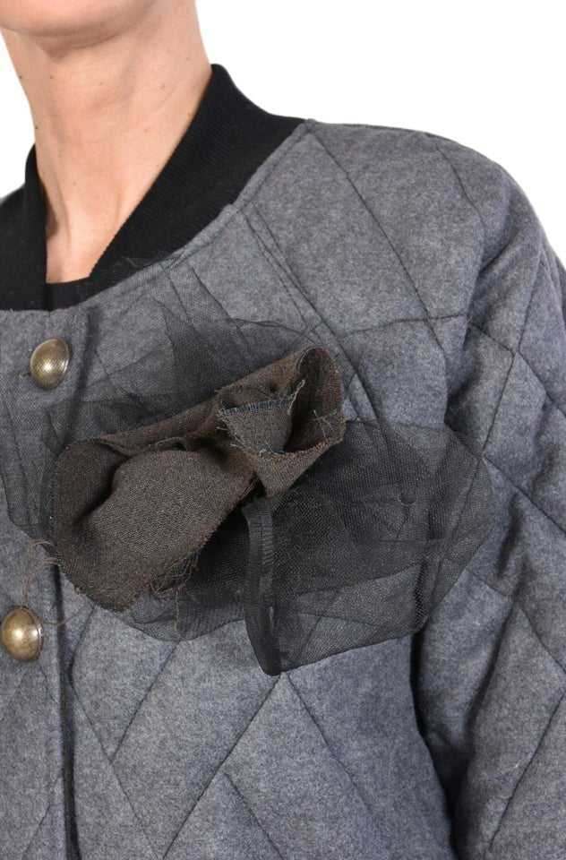 9B SM2625 Long Over Coat Grey