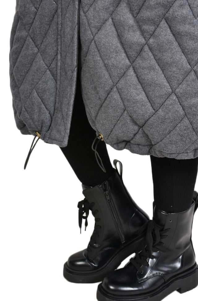 9B SM2625 Long Over Coat Grey