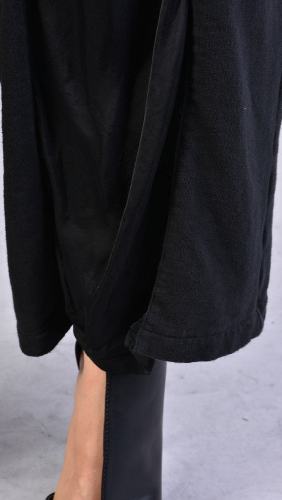A39B SM18525 Cold Dyed Fleece & Black Satin PANTS