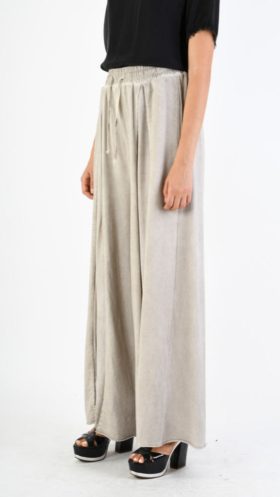 A39B SM27925 Desert Cotton & Viscose Silk Fleece PANTS