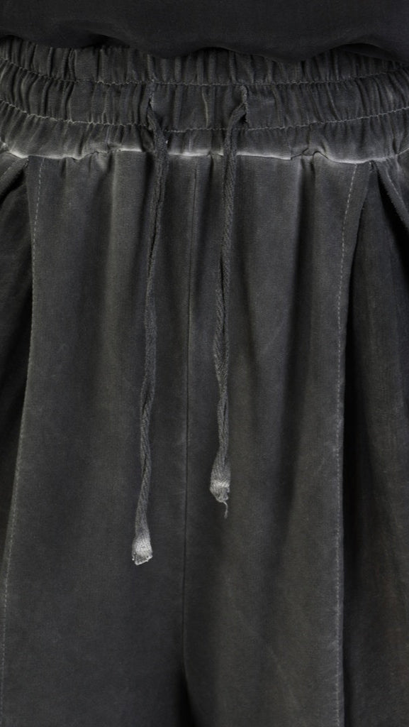 A39B SM27925 Gray Storm Cotton & Viscose Silk Sweatpants