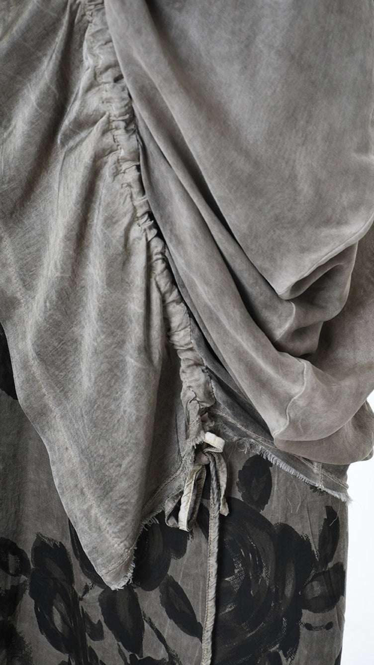 A39B SM42225 SHIRT Viscose Satin & Viscose Silk Green Tuscany - Grey