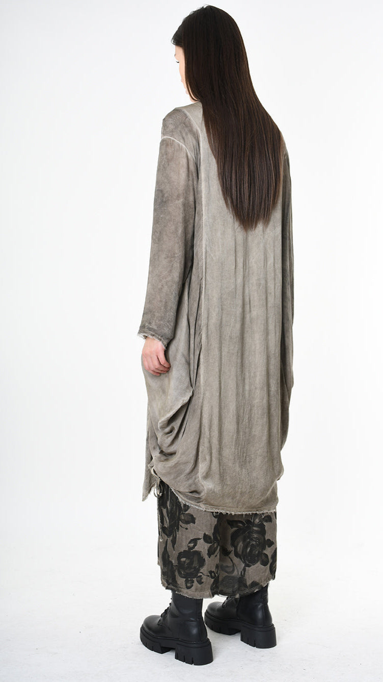 A39B SM42225 SHIRT Viscose Satin & Viscose Silk Green Tuscany - Grey