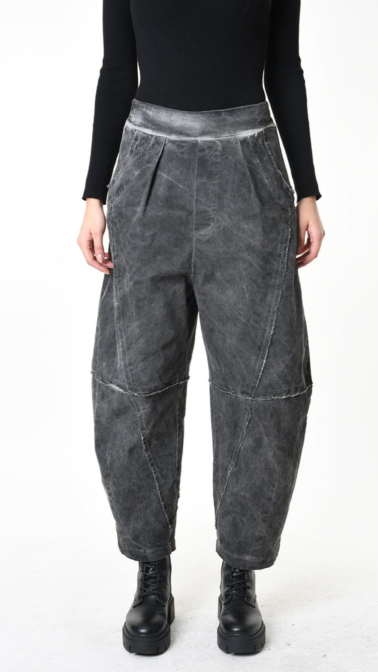 A39B SM52425 TROUSER Gabardine Green Tuscany - Grey