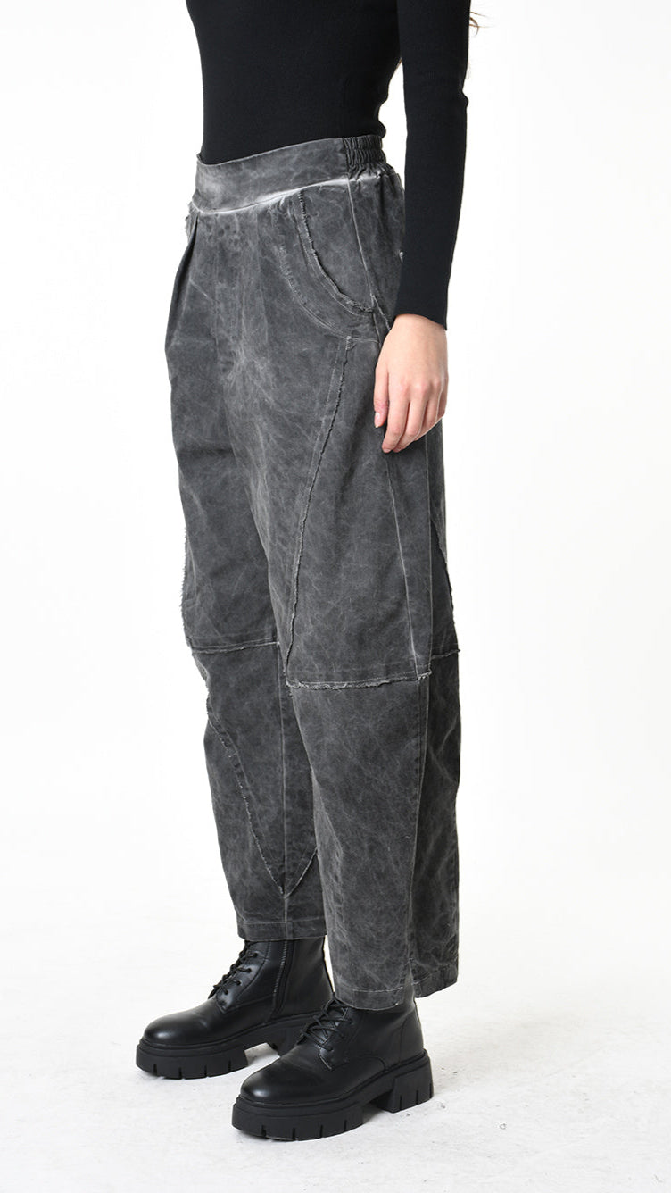 A39B SM52425 TROUSER Gabardine Green Tuscany - Grey