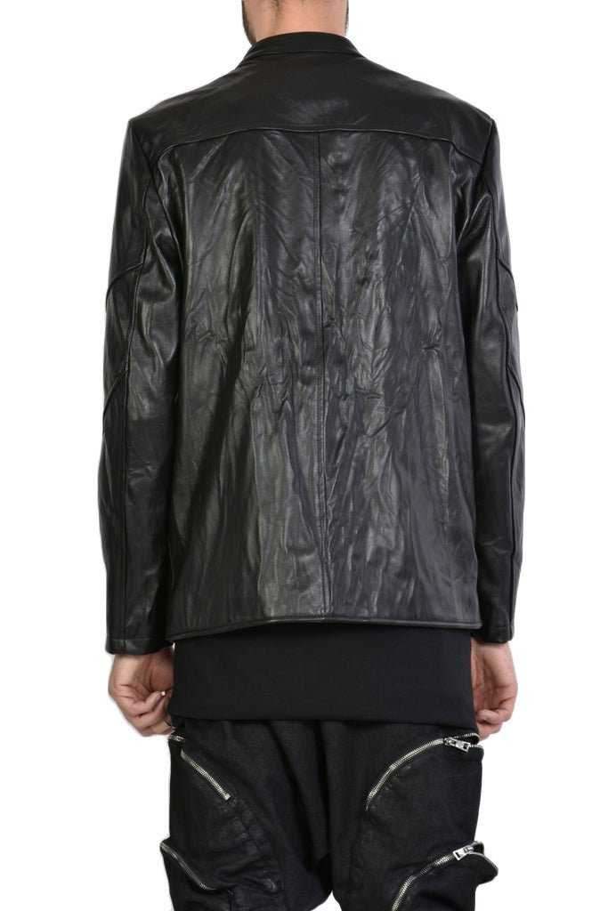 A33B FRECCIA23 BLACK leather sport jacket