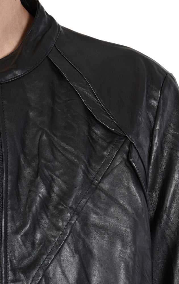 A33B FRECCIA23 BLACK leather sport jacket