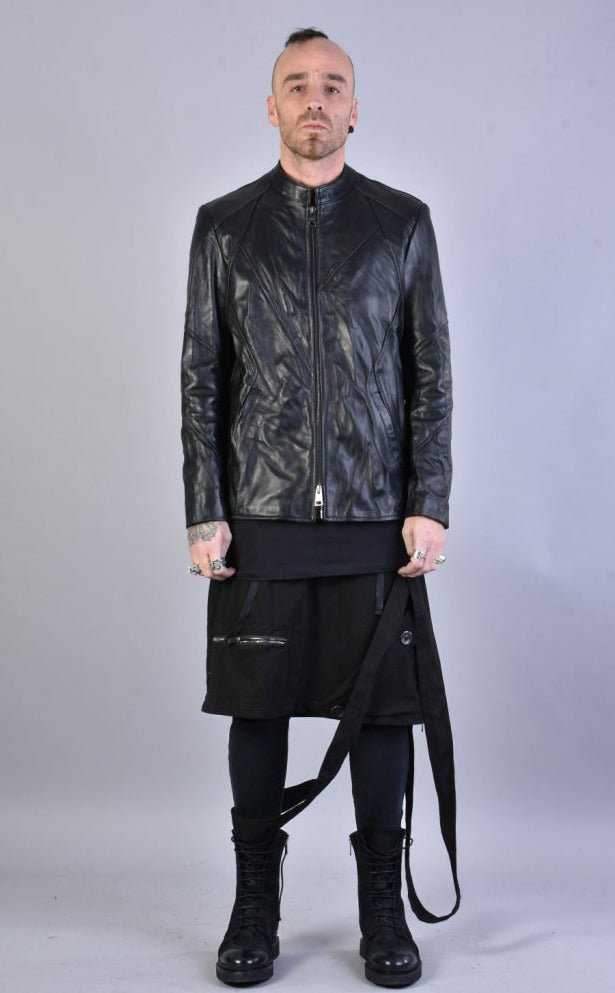 A33B LM00323 BLACK vegetable tanned leather