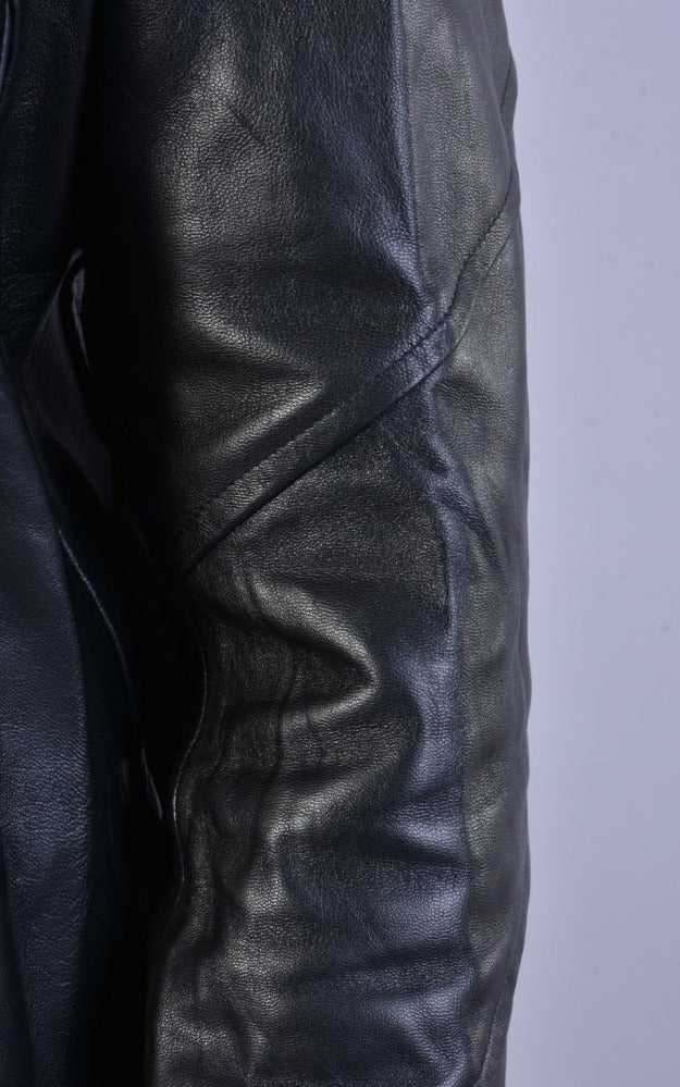 A33B LM00323 BLACK vegetable tanned leather