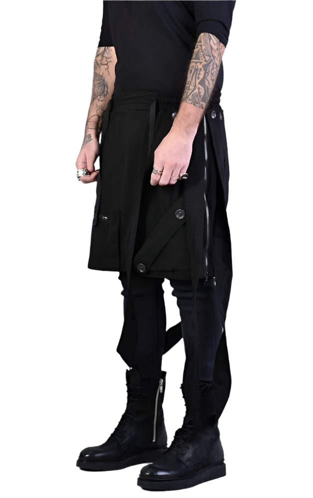 A33B LM018 black Pants Panel Unisex