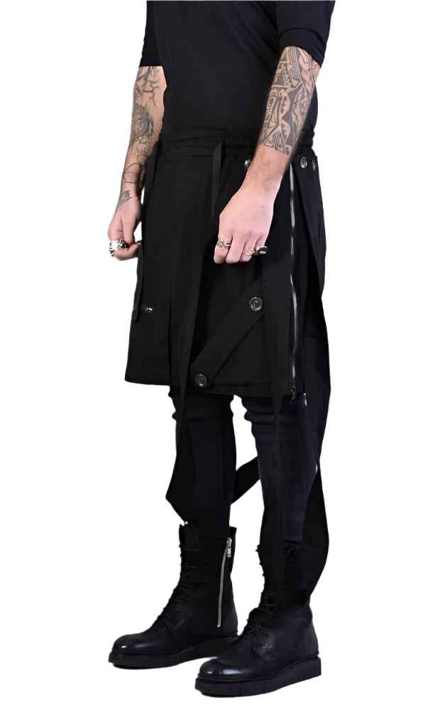 A33B LM018 black Pants Panel Unisex