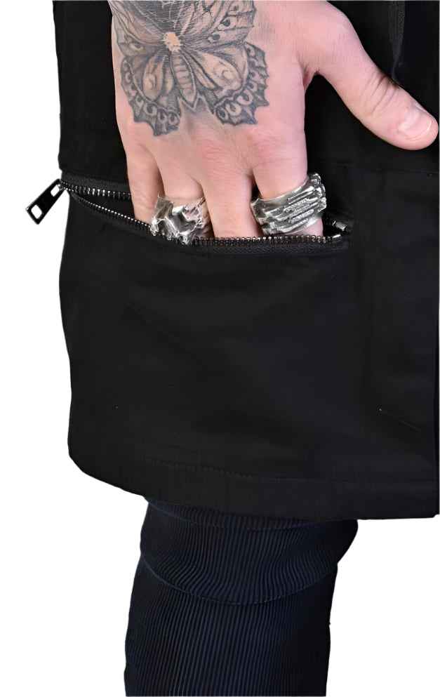 A33B LM018 black Pants Panel Unisex