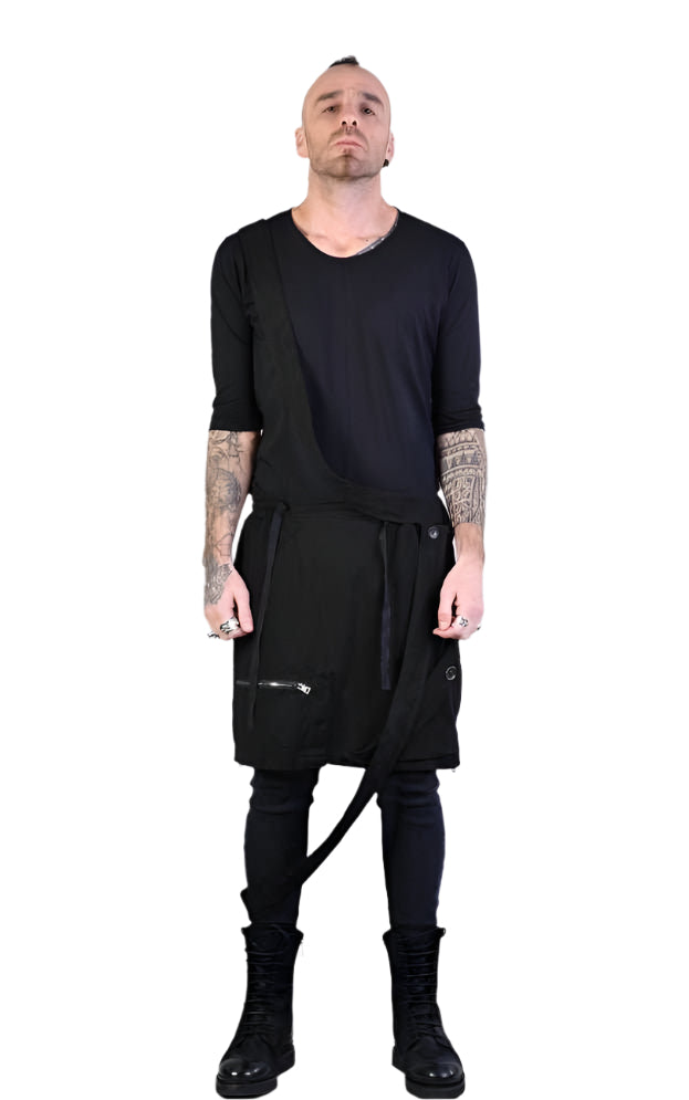 A33B LM018 black Pants Panel Unisex