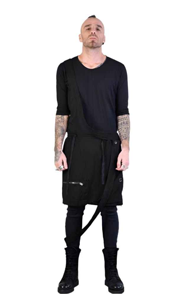 A33B LM018 black Pants Panel Unisex