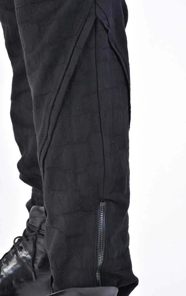 A33B LM13324 TROUSER Regular Woven Cotton Black