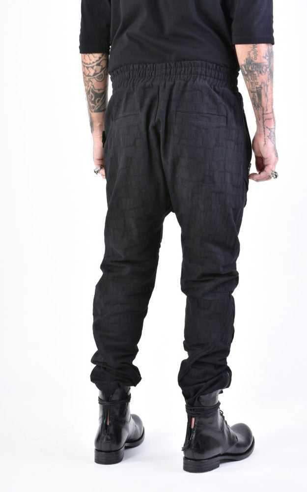 A33B LM13324 TROUSER Regular Woven Cotton Black