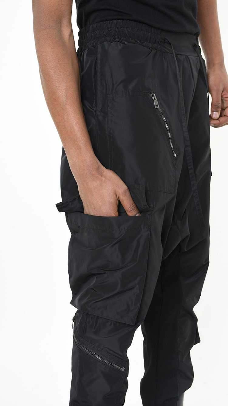 A33B LM18925 TROUSER Low Crotch Nylon Black