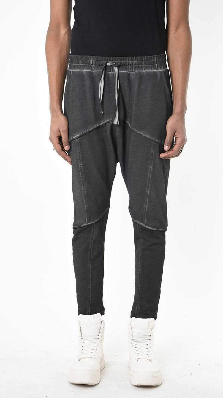 A33B LM19925 TROUSER Regular Fleece Dyed Cold Black