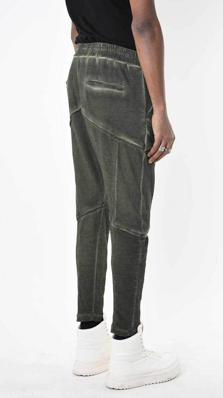 A33B LM19925 TROUSER Regular Fleece Dyed Cold Green