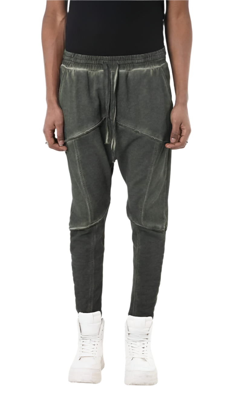 A33B LM19925 TROUSER Regular Fleece Dyed Cold Green