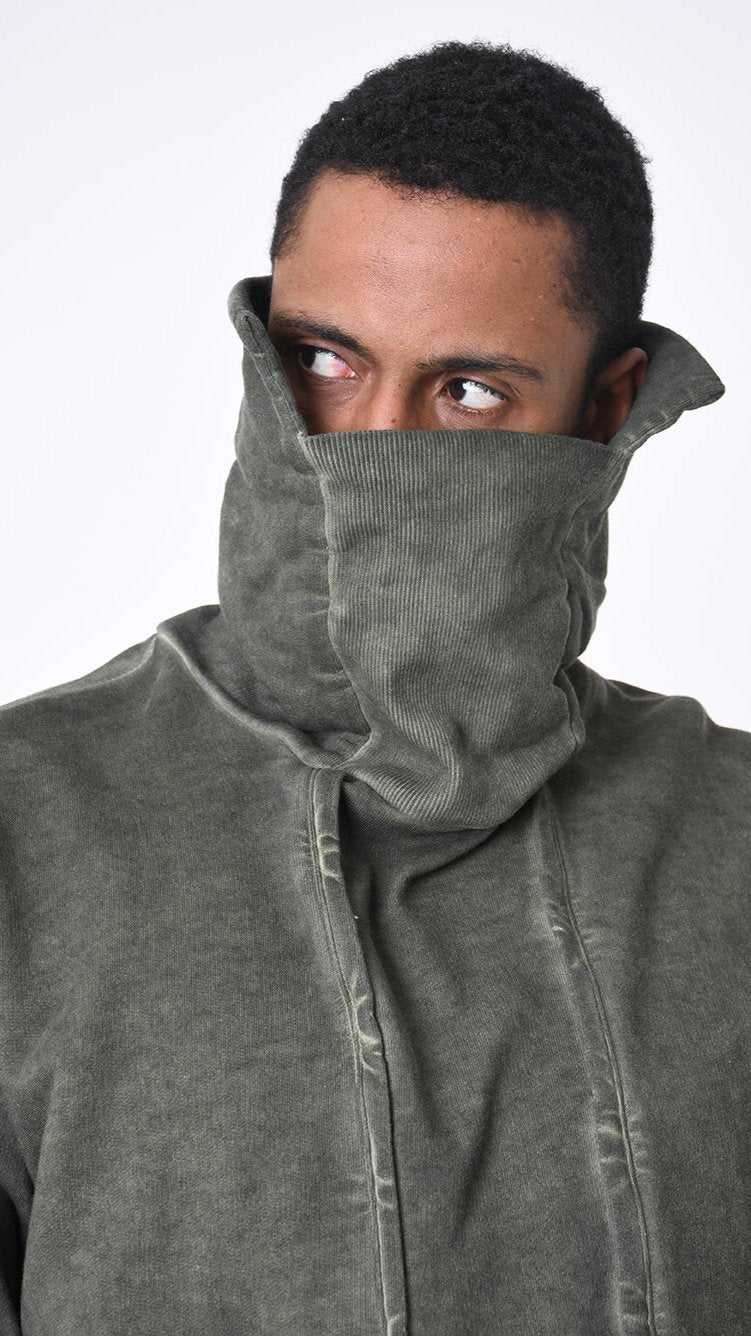 A33B LM20025 FLEECE Comfort Dyed Cold Green