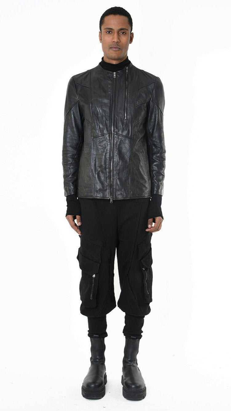 A33B LM25725 JACKET Regular Vegetable-tanned Leather Black