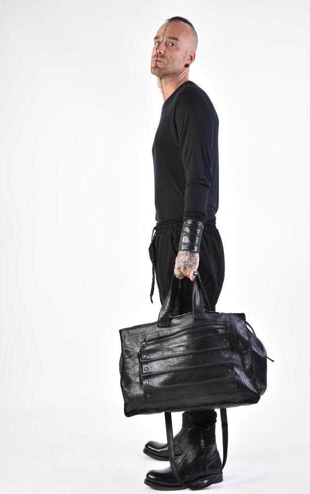 A33I LM16824 Black Leather Bag