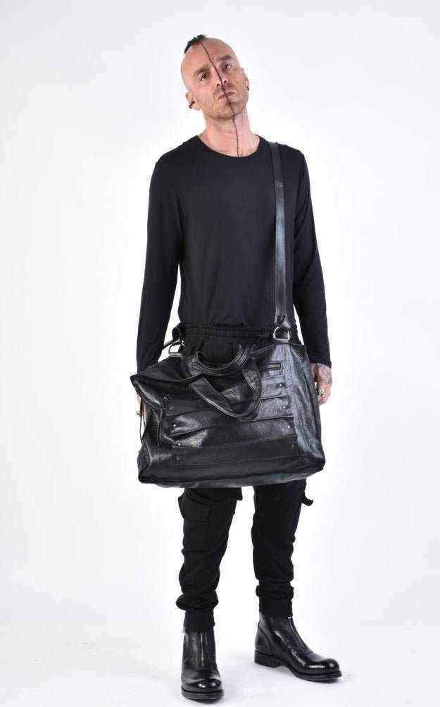 A33I LM16824 Black Premium Leather Bag – Italian Unisex