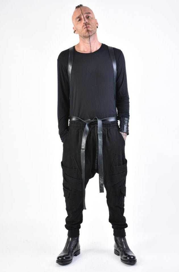 A33I LM16924 Black leather bag