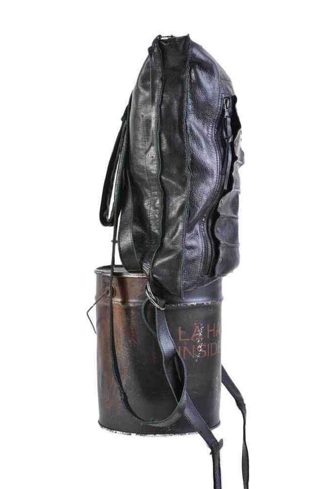 A33I LM16924 Black 100% Vera Pelle Leather Bag – Italian Unisex