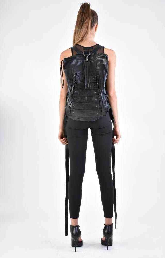 A33I LM16924D Leather Bag - Black Vera Pelle Spacious Elegant Versatile Handcrafted Unisex