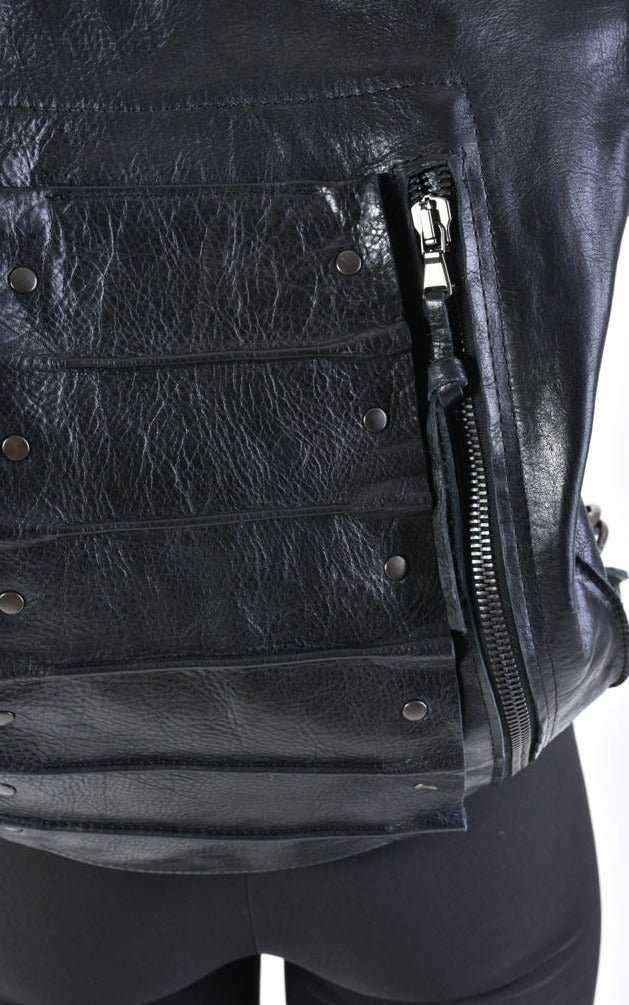 A33I LM16924D Leather Bag - Black Vera Pelle Spacious Elegant Versatile Handcrafted Unisex