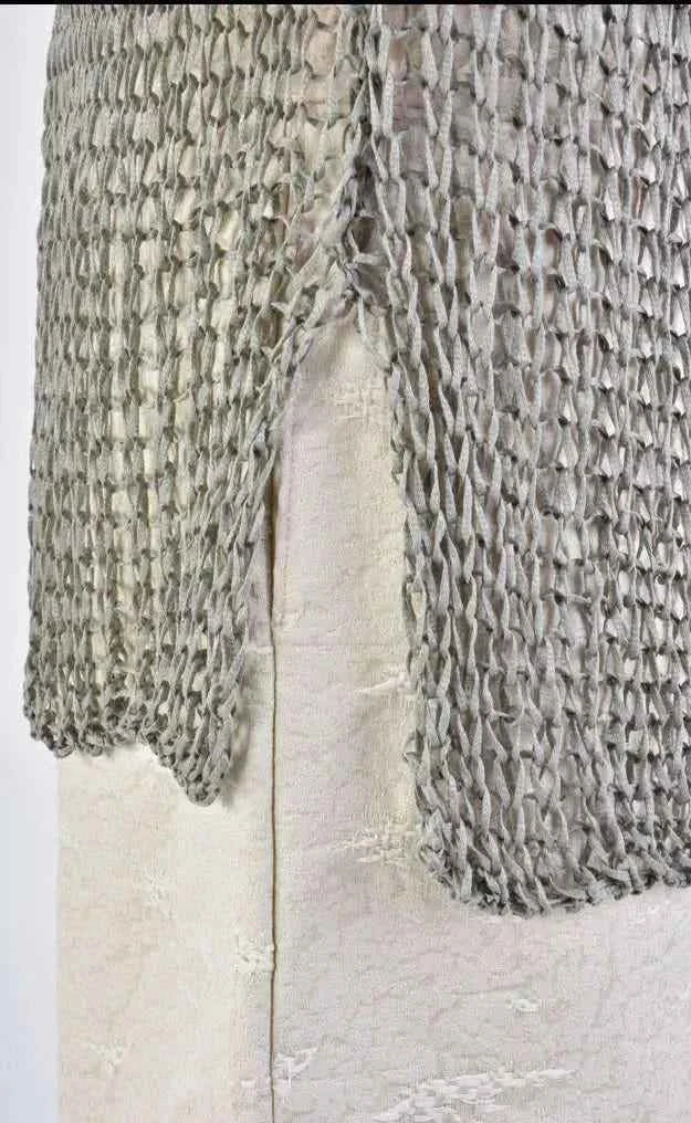 A33J LM15924 SLEEVELESS Regular Long Net Grey