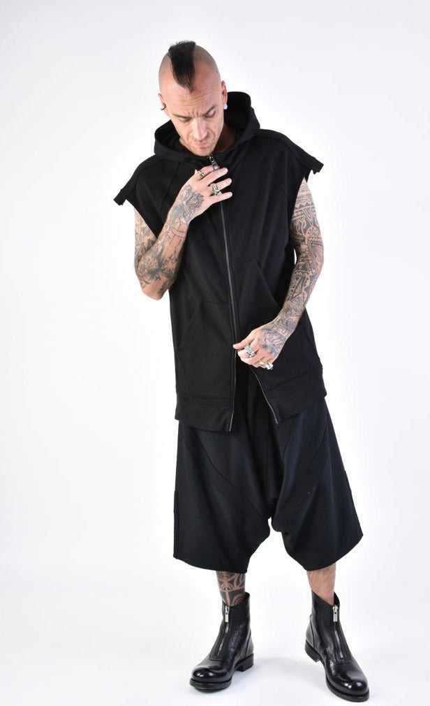 A33M LM12824 SLEEVELESS Regular Fleece UNISEX U Black