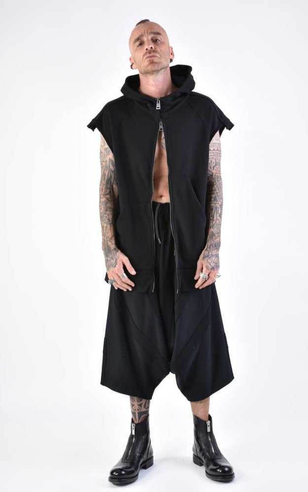 A33M LM12824 SLEEVELESS Regular Fleece UNISEX U Black