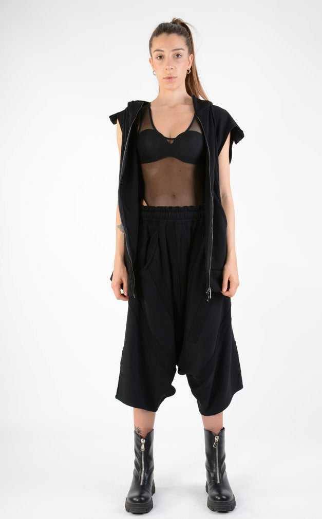 A33M LM12824 SLEEVELESS Regular Fleece UNISEX U Black