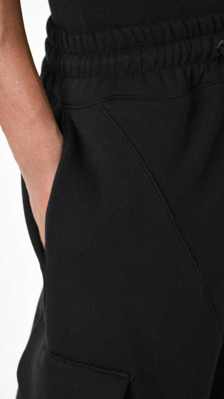 A33M LM20225 TROUSER Cargo Fleece Gauze 480gr. UNISEX U Black