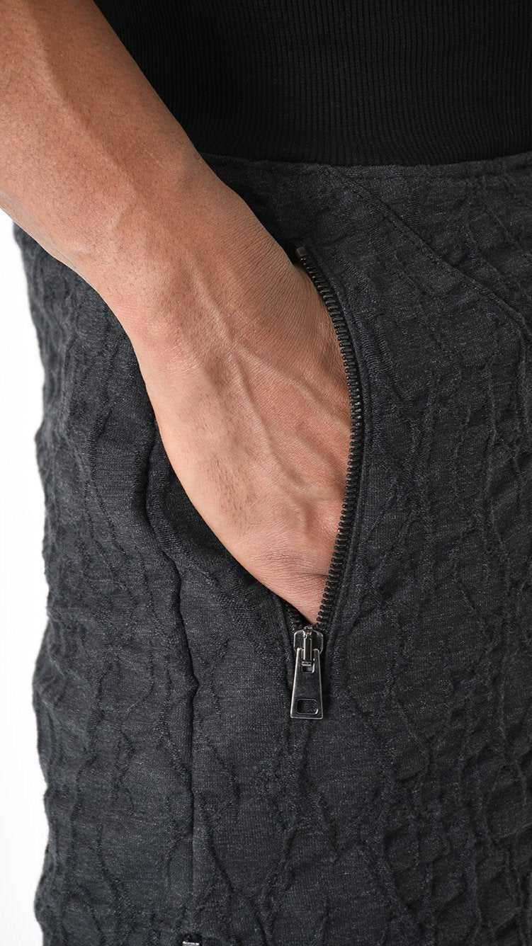 A33M LM20925 TROUSER Fleece & Cotton Jacquard 307gr. UNISEX U Grey