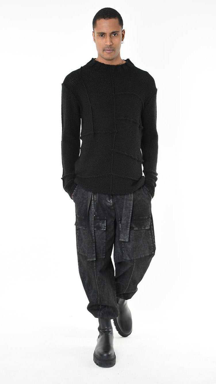 A33M LM280 SWEATER Regular Thikness 3 Black - Green - Grey