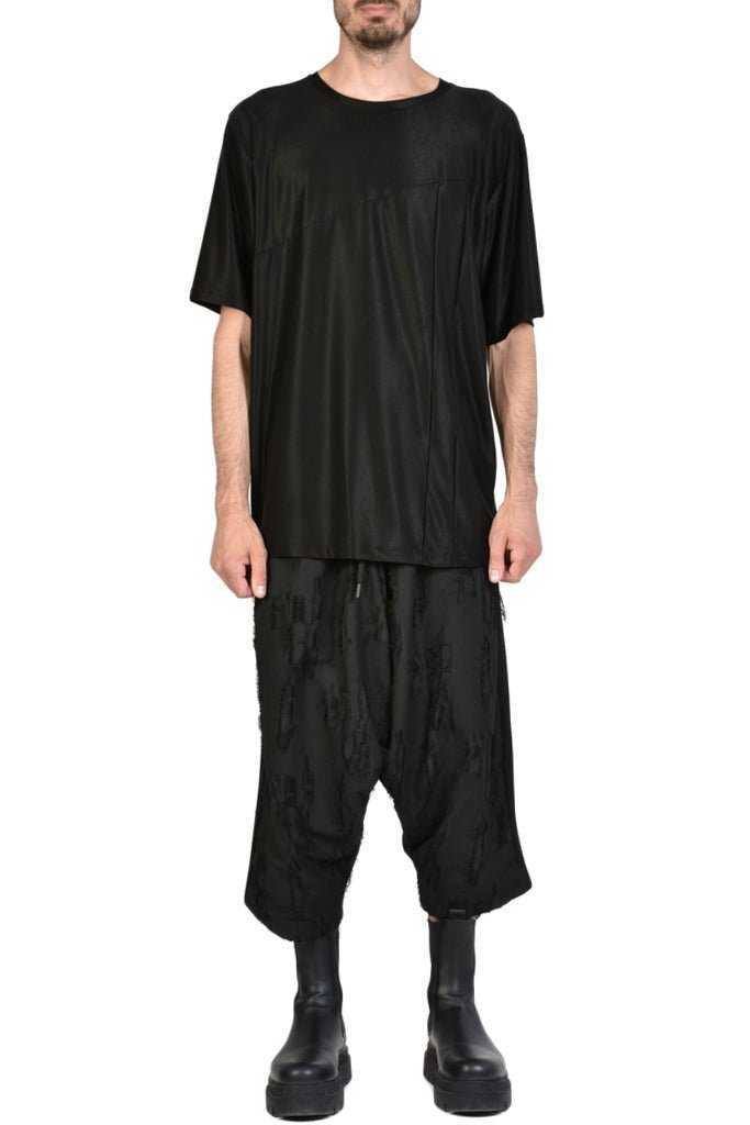 A33M ODICUL23 BLACK oversize t-shirt man