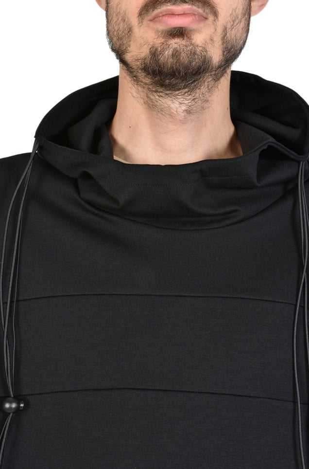 A33M POETI23 Mens Black Sweatshirt