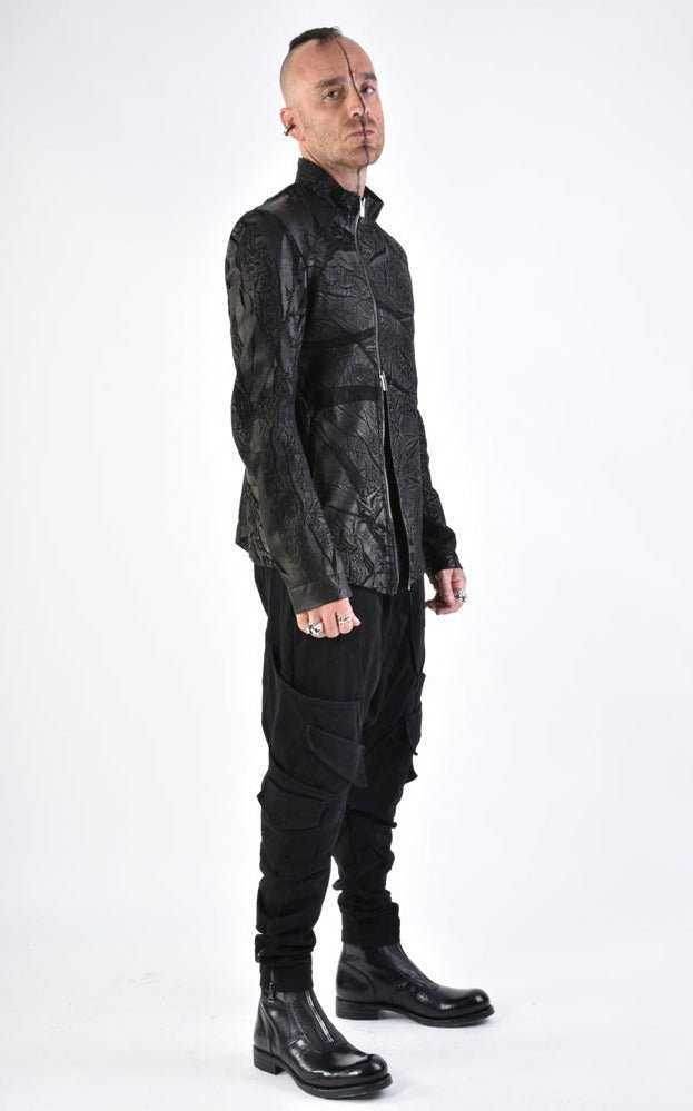 A33O LM11124 Black Leather Jacket