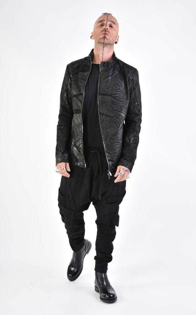 A33O LM11124 Black Leather Jacket