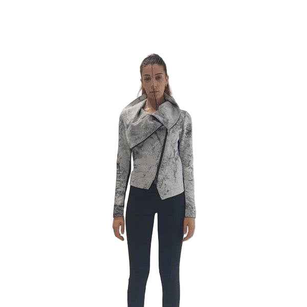 A33O LM17324D Creme Leather Jacket